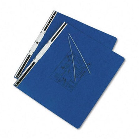 Made-To-Stick Pressboard Hanging Data Binder  14-7/8 x 11 Unburst Sheets  Dark Blue MA188584